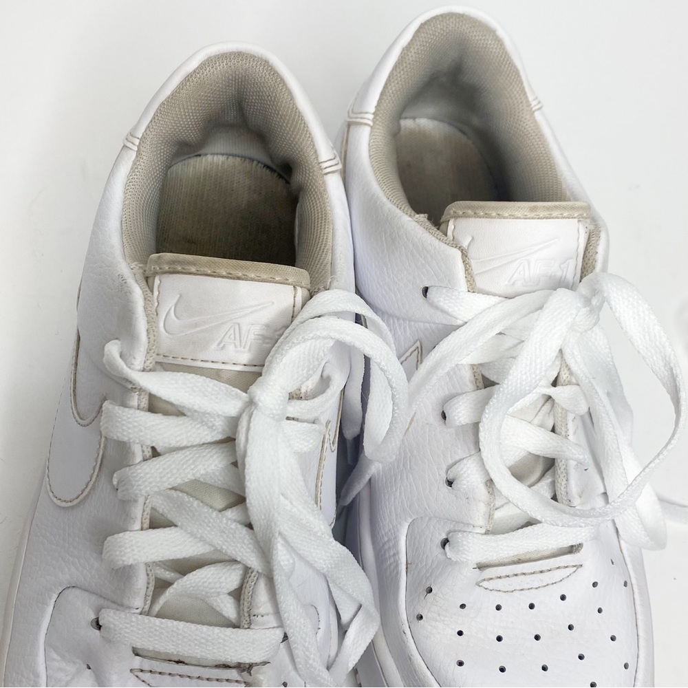 Nike Women's White Sneakers Air Force 1s - Picture 6 of 9